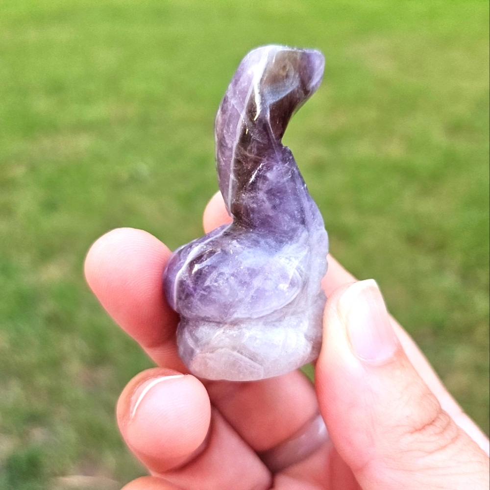 snake cobra crystal carving